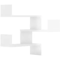 VidaXL Wand-Eckregale 2 Stk. Hochglanz-Weiß 40x40x50 cm Holzwerkstoff