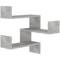 VidaXL Eckregal 40 x 40 x 50 cm Grau