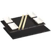 KESPER 2 Schieferplatten mit 4 Dipschalen B: 30 cm