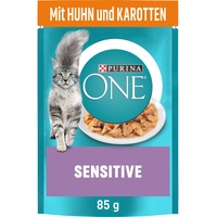 Purina Sensitive Katzenfutter mit Huhn in Sauce 26 x