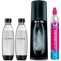 Sodastream Terra black + 3 PET-Flache 1 l +