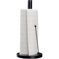 Kela Küchenrollenhalter schwarz matt, auch für Dicke Rollen, Papierrollenhalter