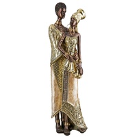 Gilde Afrikafigur Figur Aminata goldfarben