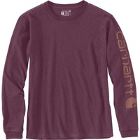 CARHARTT Workwear Logo, Damen Long Sleeve Shirt, rot, Größe