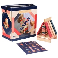 Kapla france sarl KAPLA 120er Box rot,rosa dunkelblau 0
