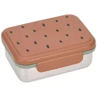 Lässig Brotdose Edelstahl Lunchbox Happy Prints caramel