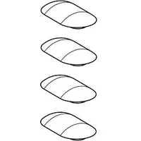 Geberit Set Puffer für WC-Sitz 244824001 3/7mm