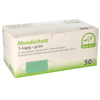 Medi-Inn Mundschutz mit Nasenbügel und Elastikbändern Typ IIR 3-lagig