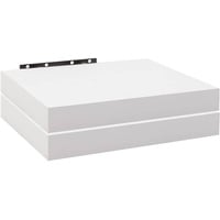 Woltu 2er Set Wandregal Bücherregal Deko Wandablagen mdf Holz