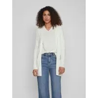 VILA Ril Open Strickjacke Weiß S