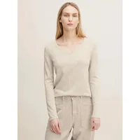 Tom Tailor Damen Basic Strickpullover mit V-Ausschnitt, 20737 -
