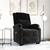VidaXL Massagesessel mit Aufstehhilfe Schwarz Samt