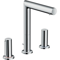 Hansgrohe Axor Uno 3-Loch Waschtischarmatur 200 mit Zerogriffen Zugstangen-Ablaufgarnitur