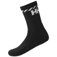 HELLY HANSEN Unisex Baumwolle Sport Socken 3Pk, Schwarz, 39-41