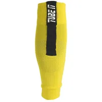 Uhlsport TUBE IT Fußball Sleeve-Stutzen limonengelb/schwarz 45-47