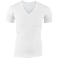 CALIDA Evolution T-Shirt Herren, enganliegend mit V-Auschnitt, seidig weiche