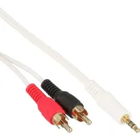 InLine Audiokabel 2x Cinch-Stecker / 3,5mm-Klinken-Stecker 1m (89931W)