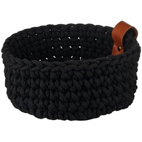 Asa Selection Korb Baskets Ø 20 cm Baumwolle Schwarz