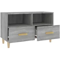 VidaXL TV-Schrank Grau Sonoma 80x36x50 cm Holzwerkstoff