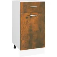 VidaXL Unterschrank mit Schublade Räuchereiche 40x46x81,5 cm