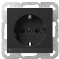 Gira 4170005 LED-Leuchte+SH System 55 Schwarz matt