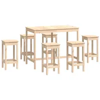 VidaXL 7-tlg. Bar-Set Massivholz Kiefer
