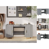 VidaXL Schreibtisch Grau Sonoma