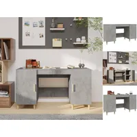 VidaXL Schreibtisch Betongrau 140x50x75 cm Holzwerkstoff