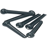 FireAndStone GEWA Stegstecker/Bridgepin schwarz ohne Punkt, Kunststoff PVC, 6