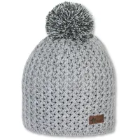 Sterntaler Strickmütze Microfleece silber melange, 55 cm