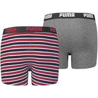 Puma Boxershorts JUNGEN BASIC BOXER Printed Stripes 2P in