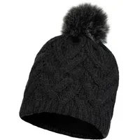 Buff Knitted & Fleece Band Hat Caryn Bommelmütze graphite
