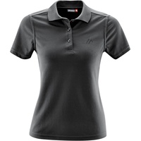 Maier Sports Ulrike Kurzarm-poloshirt - Black - M-L