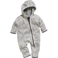 Playshoes Fleece-Overall Unisex Kinder Jumpsuit, grau | Gr.: 86