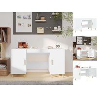 VidaXL Eckschreibtisch Weiß