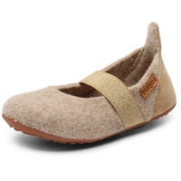Bisgaard Mädchen Wool Ballet Flat, Nougat, 27 EU