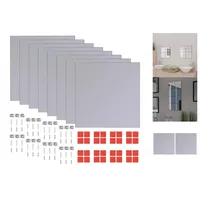 VidaXL Rahmenlose Spiegelfliesen Glas 16 Stk. 20,5 cm
