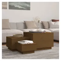 VidaXL Aufbewahrungsboxen mit Deckeln 3 Stk. Braun Massivholz Kiefer