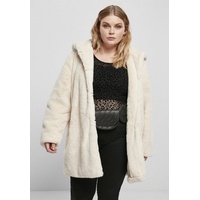 URBAN CLASSICS Hooded Teddy Coat Jacke White S