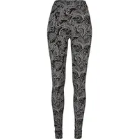 URBAN CLASSICS Ladies Soft AOP Leggings in blacknewpaisley, S