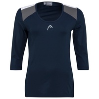 Head CLUB 22 Tech 3/4 Shirt Women, blau S