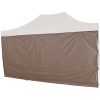 Siena Garden Set-Seitenteile Taupe zu Allrounder Pavillon 3 x