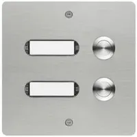 Grothe 55402 Klingeltaster mit Namensschild Edelstahl V2A
