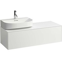 Laufen Sonar Schubladenelement/Sideboard H4054520341701, 117,5x34x45,5cm, Ausschnitt links, weiß matt