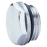 OPAL Heizkörper Verschlussstopfen 1/2" Aussengewinde, Messing chrom