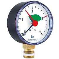 Afriso Manometer 0-4 bar senkrecht 63918 Gehäuse 80mm Durchmesser,
