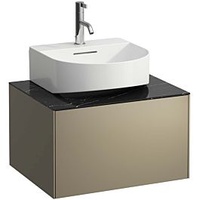 Laufen Sonar Schubladenelement, H4054310341421, 57,5x34x45,5cm, 1 Schublade, Titan/Nero Marquina