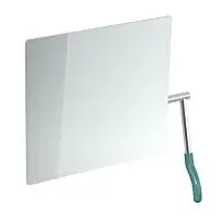Hewi Kippspiegel 802.01.100R55 725x741x73mm, Hebel rechts, aquablau