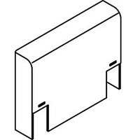 Hewi System 900 Abdeckung 68008DX Edelstahl pulverbeschichtet weiß tiefmatt,