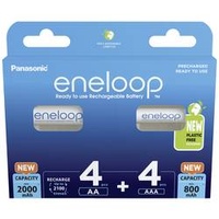 Panasonic eneloop Kombipack 4x Mignon AA NiMH 2000mAh/4x Micro